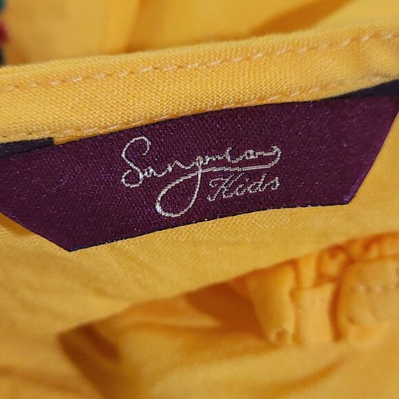 Sangria Kids Yellow Floral Embroidered Dress 14-15yrs - Picture 7 of 10